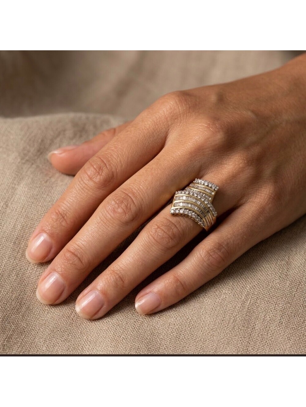 100 Diamond, 10k Yellow Gold Ring